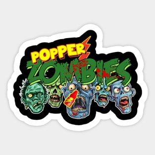 Popper Zombies Sticker